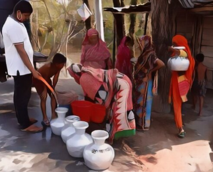 উপকূলের গ্রামবাসীর পানির কষ্ট দূর করুণ